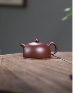  Classic Half-Moon-Shaped Purple Clay Tea Pot