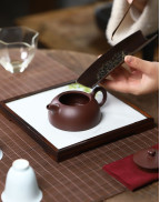  Classic Half-Moon-Shaped Purple Clay Tea Pot