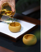 Golden Duan Ni Purple Clay Gongfu Tea Cup