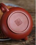 Elegant Da Hong Pao Red Clay Pear Tea Pot