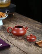 Elegant Da Hong Pao Red Clay Pear Tea Pot