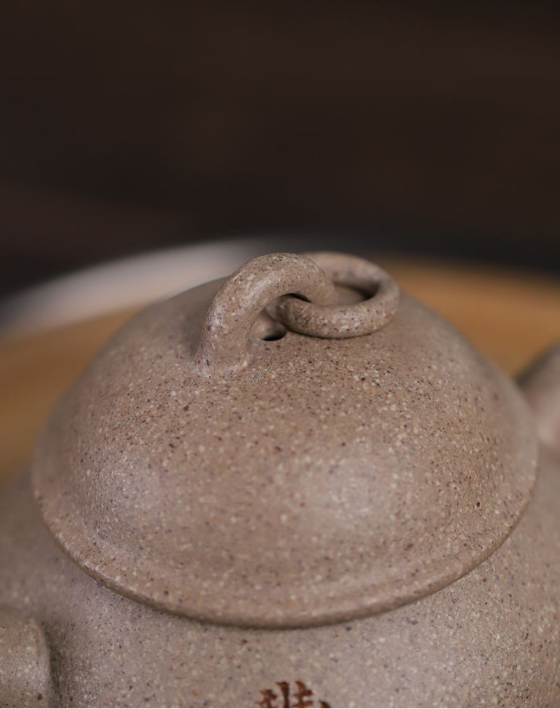 Five-Color Duan Ni Cannon-Spout Purple Clay Tea Pot