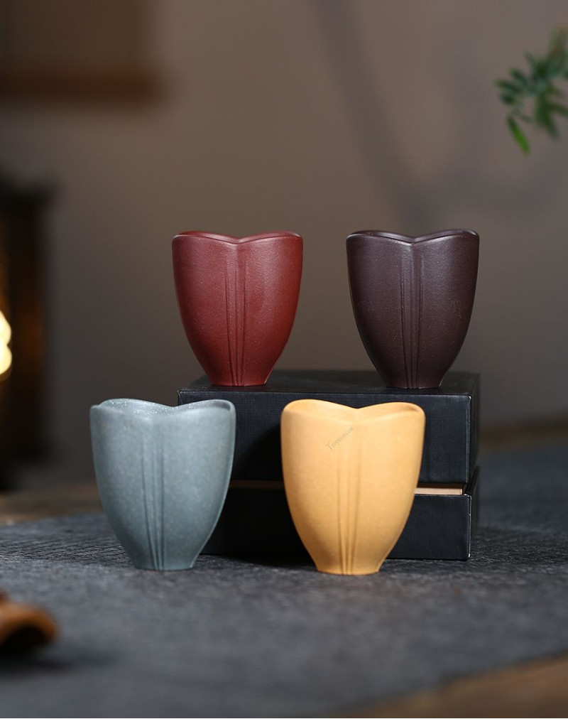 Lotus Petal Purple Clay Tea Fragrance-Smelling Cup