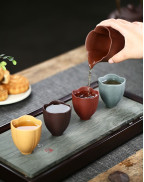 Lotus Petal Purple Clay Tea Fragrance-Smelling Cup