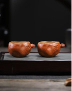 Hand-Made Duan Ni Pomegranate Purple Clay Tea Cup