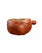 Hand-Made Duan Ni Pomegranate Purple Clay Tea Cup