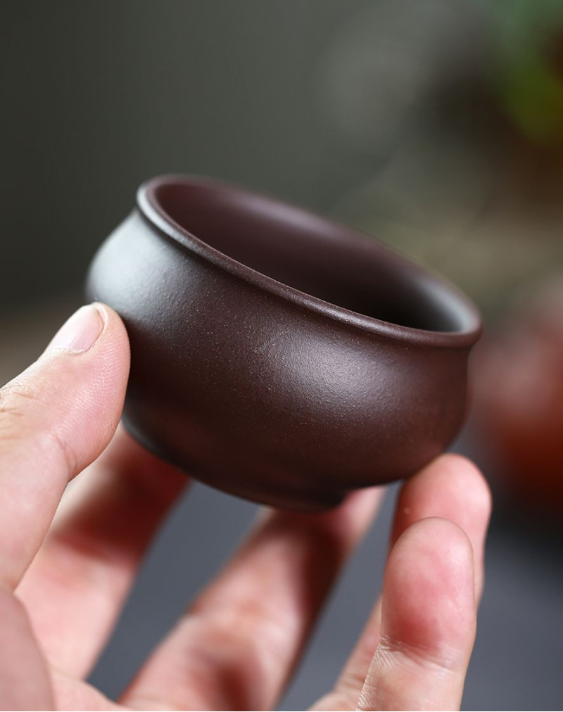 Hand-Made Purple Clay Gongfu Tea Cup