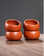 Round Da Hong Pao Purple Clay Weiqi Box Tea Cup