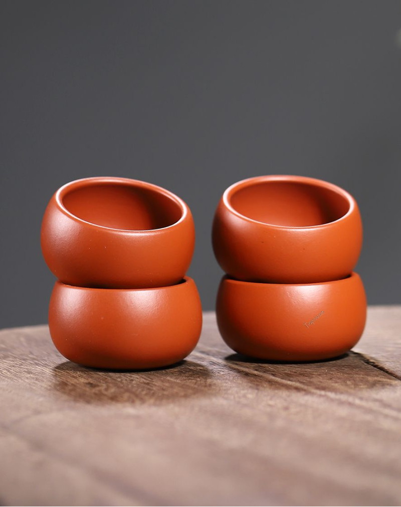 Round Da Hong Pao Purple Clay Weiqi Box Tea Cup