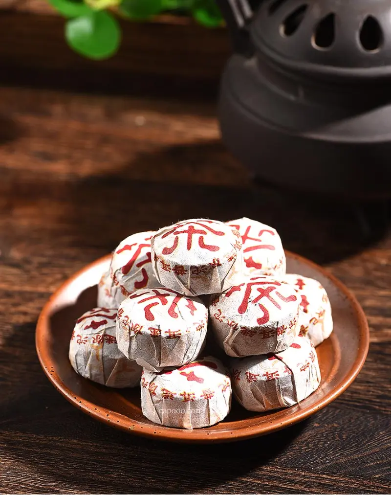 Classic Meng Hai Mini Ripe Puerh Tea Cake 