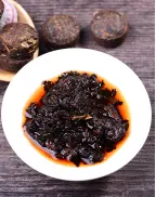 Meng Hai Nuomi Xiang (Glutinous rice fragrance) Mini Ripe Puerh Tuocha