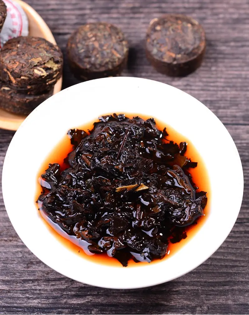 Meng Hai Nuomi Xiang (Glutinous rice fragrance) Mini Ripe Puerh Tuocha