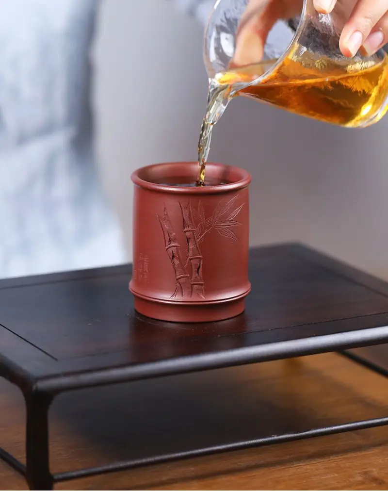 Yixing Duan Ni Chinese Calligraphy Tea Cup
