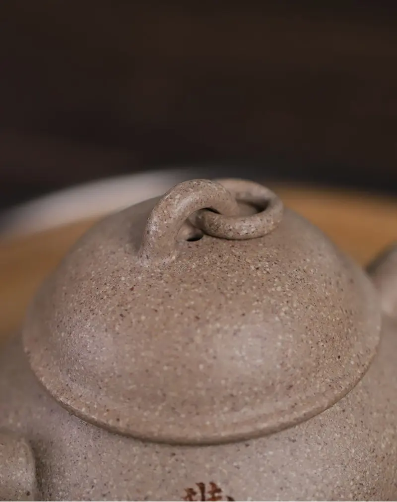Five-Color Duan Ni Cannon-Spout Purple Clay Tea Pot