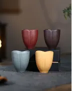 Lotus Petal Purple Clay Tea Fragrance-Smelling Cup